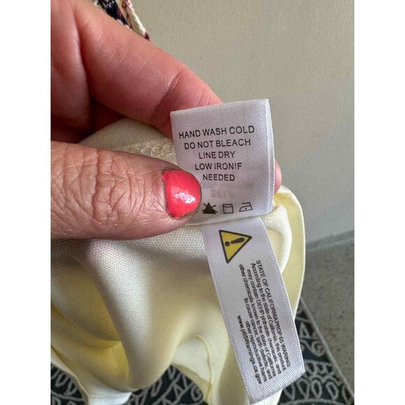 Altard' State Boho Stripe Halter Dress Lace Detail Sleeveless Y2K Hippie Peasent - Picture 3 of 12